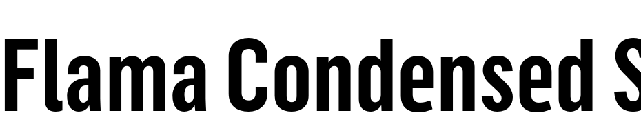 Flama Condensed Semibold cкачати шрифт безкоштовно